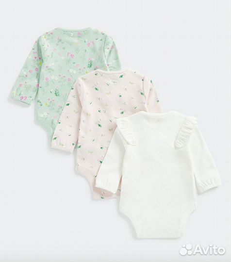 3 штуки Боди Mothercare новые 62