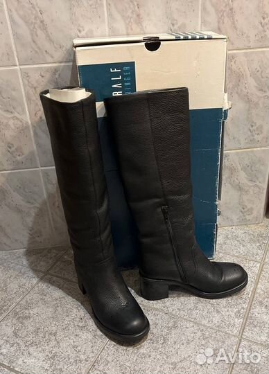 Зимние кожаные сапоги мех Ральф Ralf Ringer