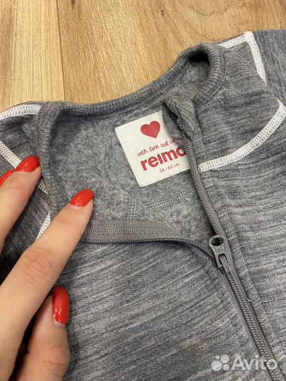 Флисовая поддева reima 62