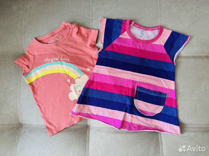 Вещи на девочку, размер 80-86 пакетом