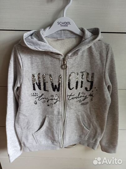 Толстовки на девочку 140