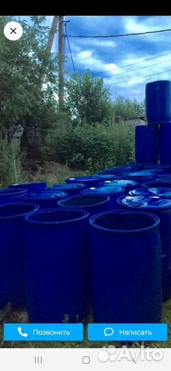 Бочки пластиковые бу 227 литров.Есть доставка