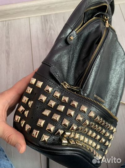 Рюкзак женский кожаный бу