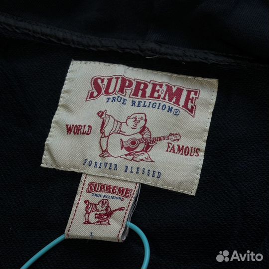 Толстовка на молнии Supreme x True Religion zip