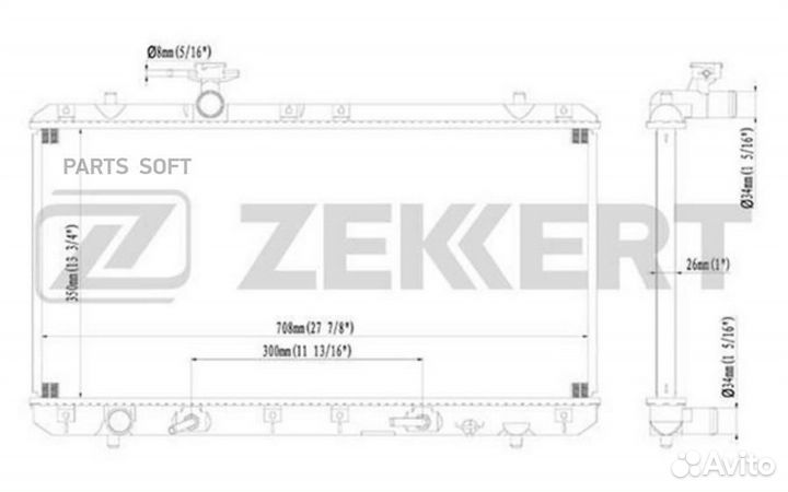 Радиатор охлаждения Сузуки Лиана (ER RH) 02