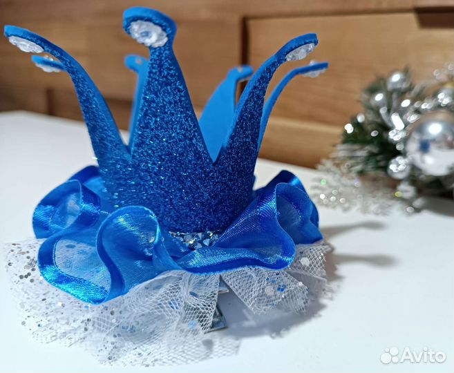 Короны для утренника,заколки для новогогода,бантик