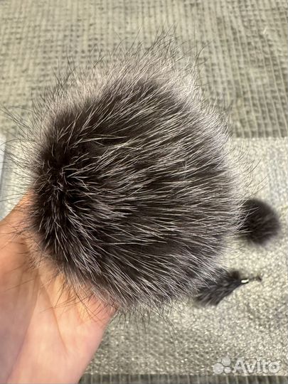 Меховые помпоны натуральные