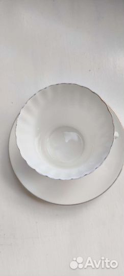 Кофейная пара белый костяной фарфор лфз