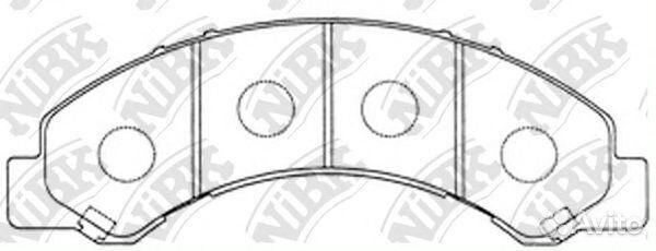 Колодки NiBK PN4464 - nibk