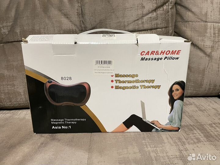 Массажная роликовая подушка Massage Pillow 8028