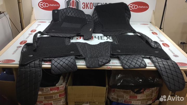 3D Коврики Audi Салон Багажник из Экокожи