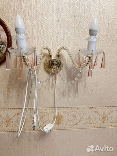 Люстра потолочная и бра