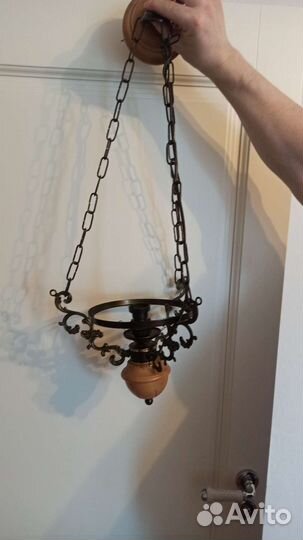 Светильник подвесной бронза, светильник Икеа