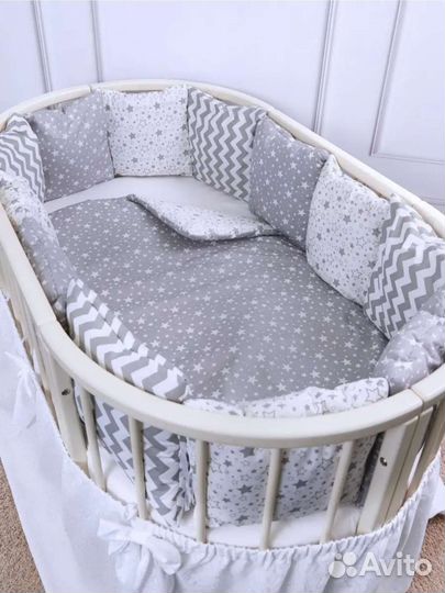 Бортики в детскую кроватку