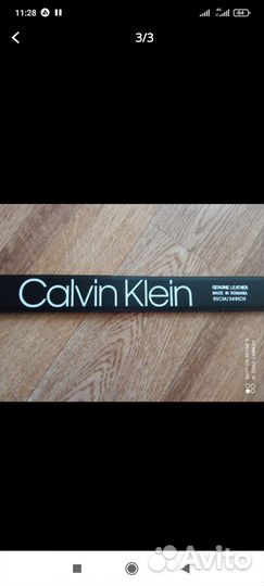 Ремень Calvin Klein. Оригинал. 85