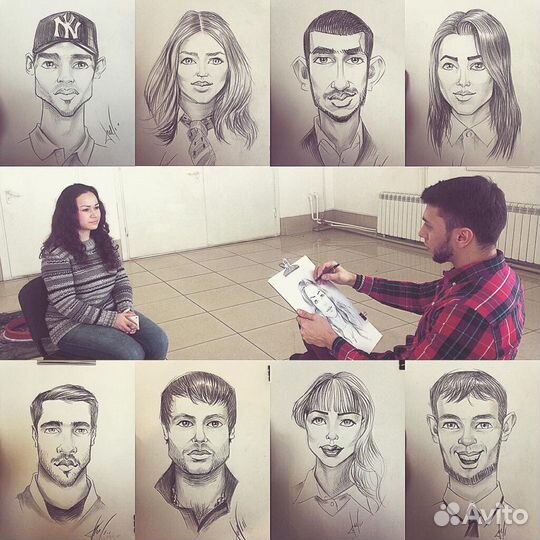 Шаржист на мероприятие. Москва