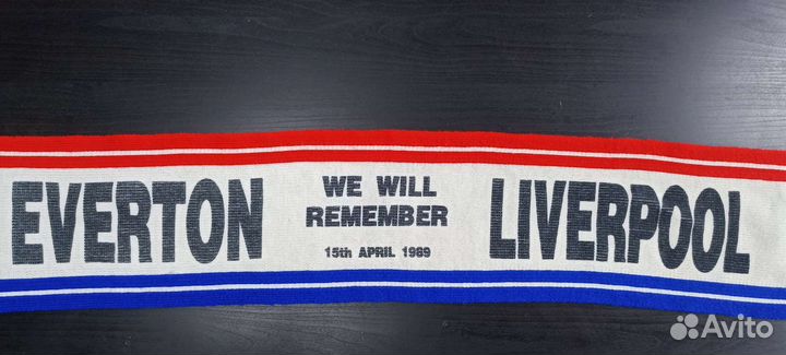 Винтажный шарф Everton Liverpool