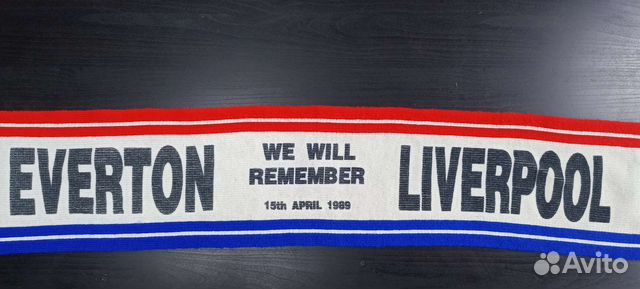 Винтажный шарф Everton Liverpool