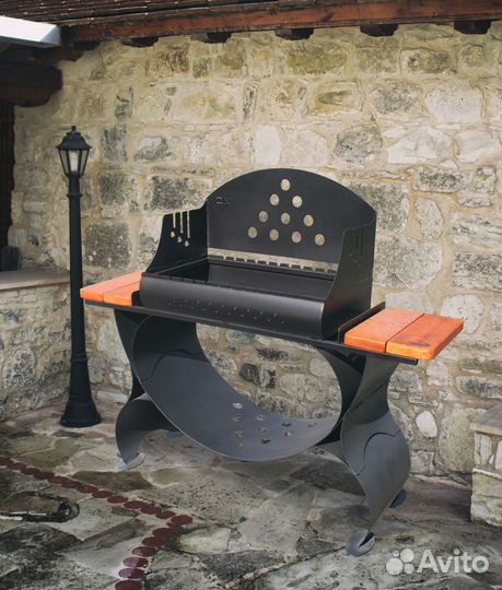 Мангал цельносварной