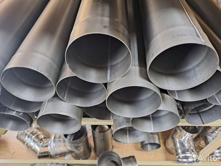 Трубы для дымохода стальные и оцинкованные