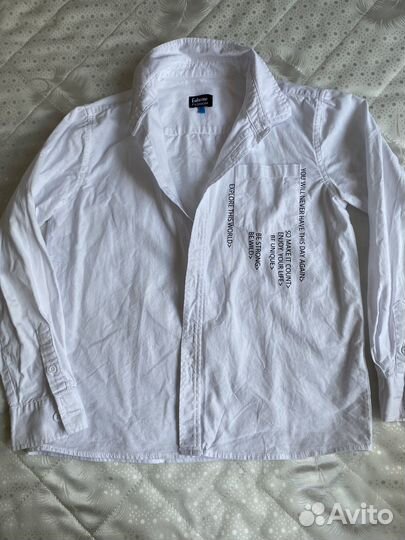 Рубашки на мальчика 122 128