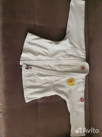 Кимоно для дзюдо белое рост 130-140 см