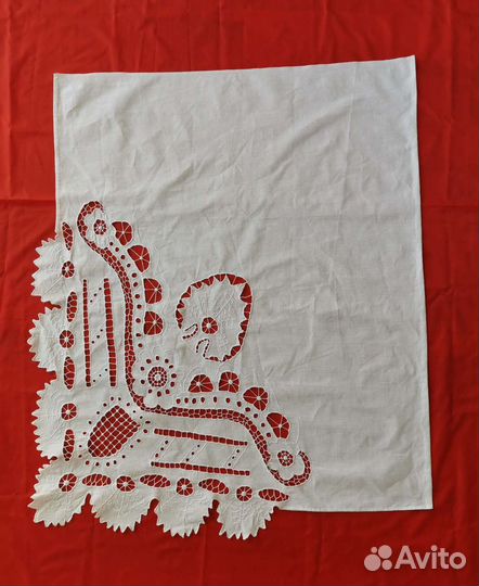 Шторы, салфетки, наволочки Ришелье. Винтаж