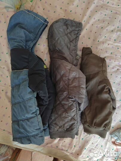 Куртки пакетом, на 3-5 лет