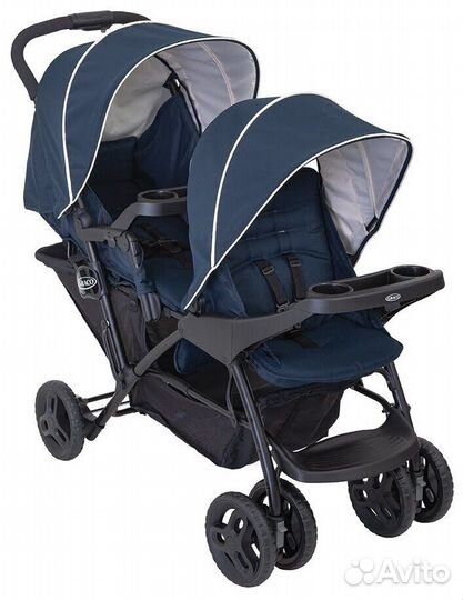 Коляска для двойни и погодок Graco