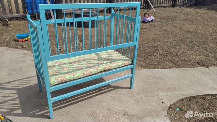 Детская кровать натур дерево