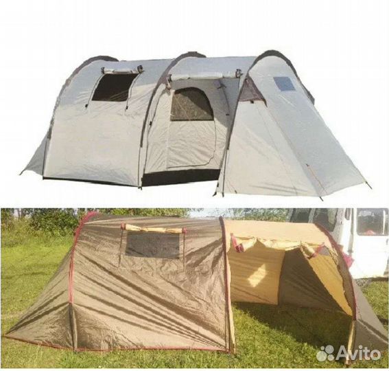 Палатка 4 местная с тамбуром(новая)