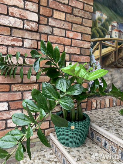 Кашпо из искусственного ротанга