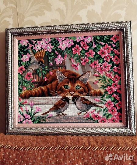 Картина бисером. Ручная работа