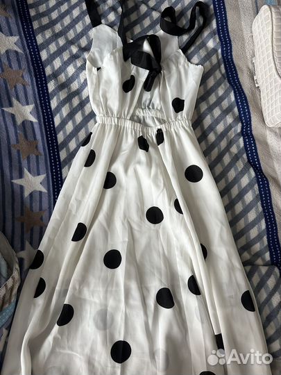 Сарафан в горошек