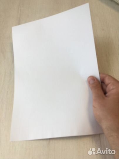 Самоклеящаяся белая пленка, матовая А4, 100шт