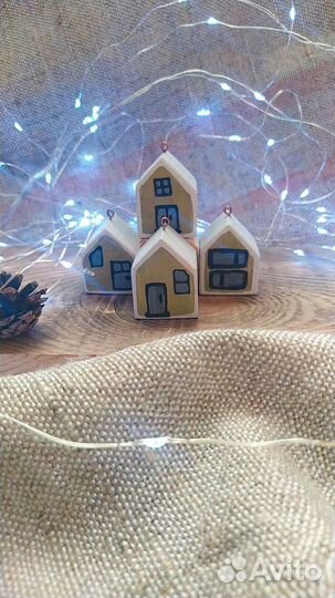 Деревянные ёлочные игрушки (украшения)