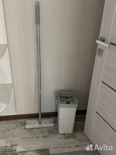 Швабра с ведром и отжимом бу
