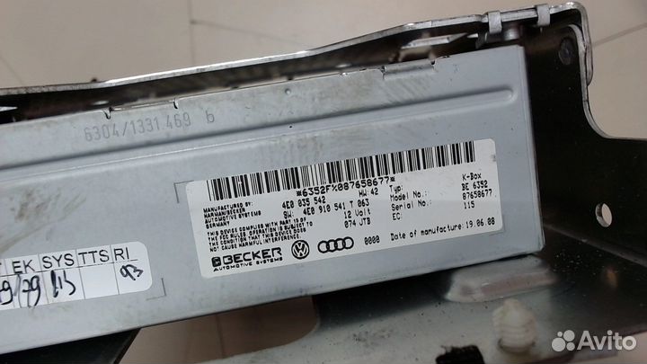 Блок управления радиоприемником Audi A8 (D3), 2009