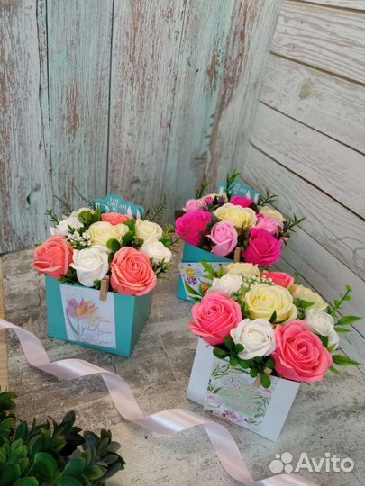 Мыльные букеты на праздник