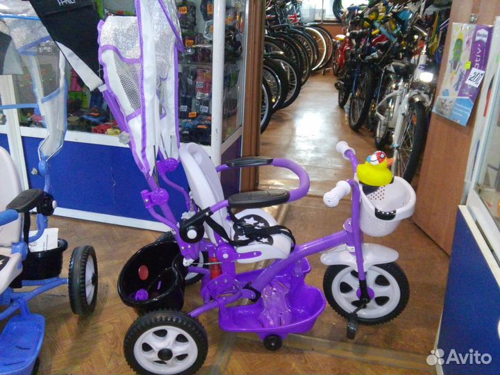 Велосипед трехколесный управляшка