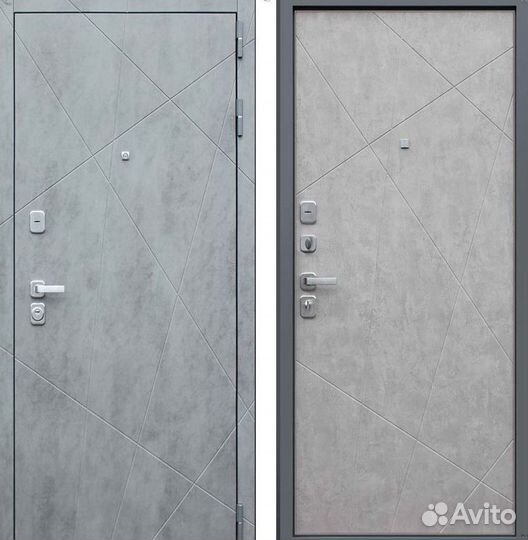 Дверь входная Бетон тёмный шумо-изоляционная