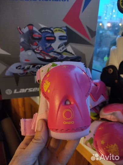 Ролики детские 30-33р с защитой и шлемом