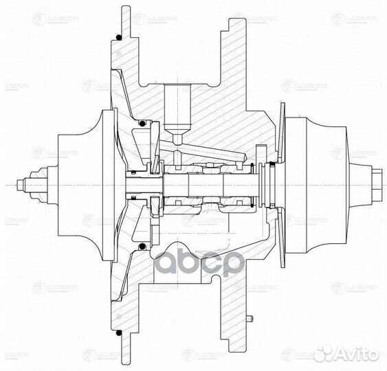 Турбокомпрессор б/корп. (картридж) ford transit