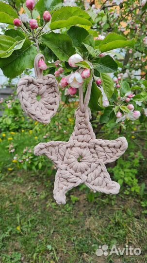 Вязаные корзинки ручной работы