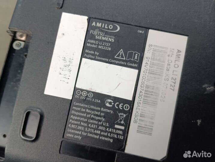 Fujitsu siemens amilo li 2727
