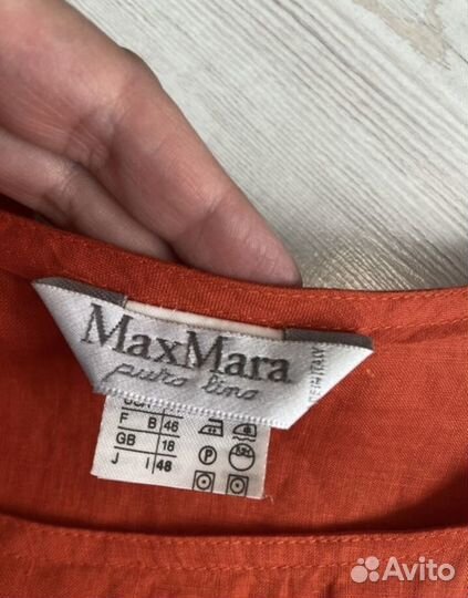 Блузка топ лен Max Mara оригинал Италия