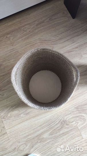 Корзина для белья из джута