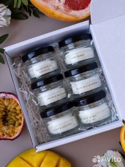 Новый набор ароматических свечей с фитилем