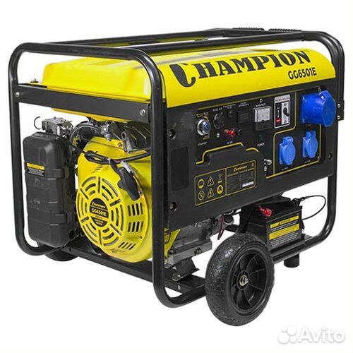 Генератор бензиновый champion GG6501E+ATS