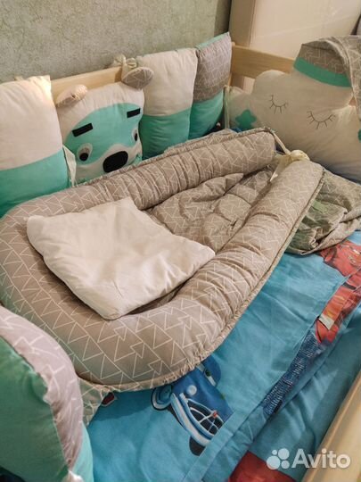 Бортики в кроватку с гнёздышком